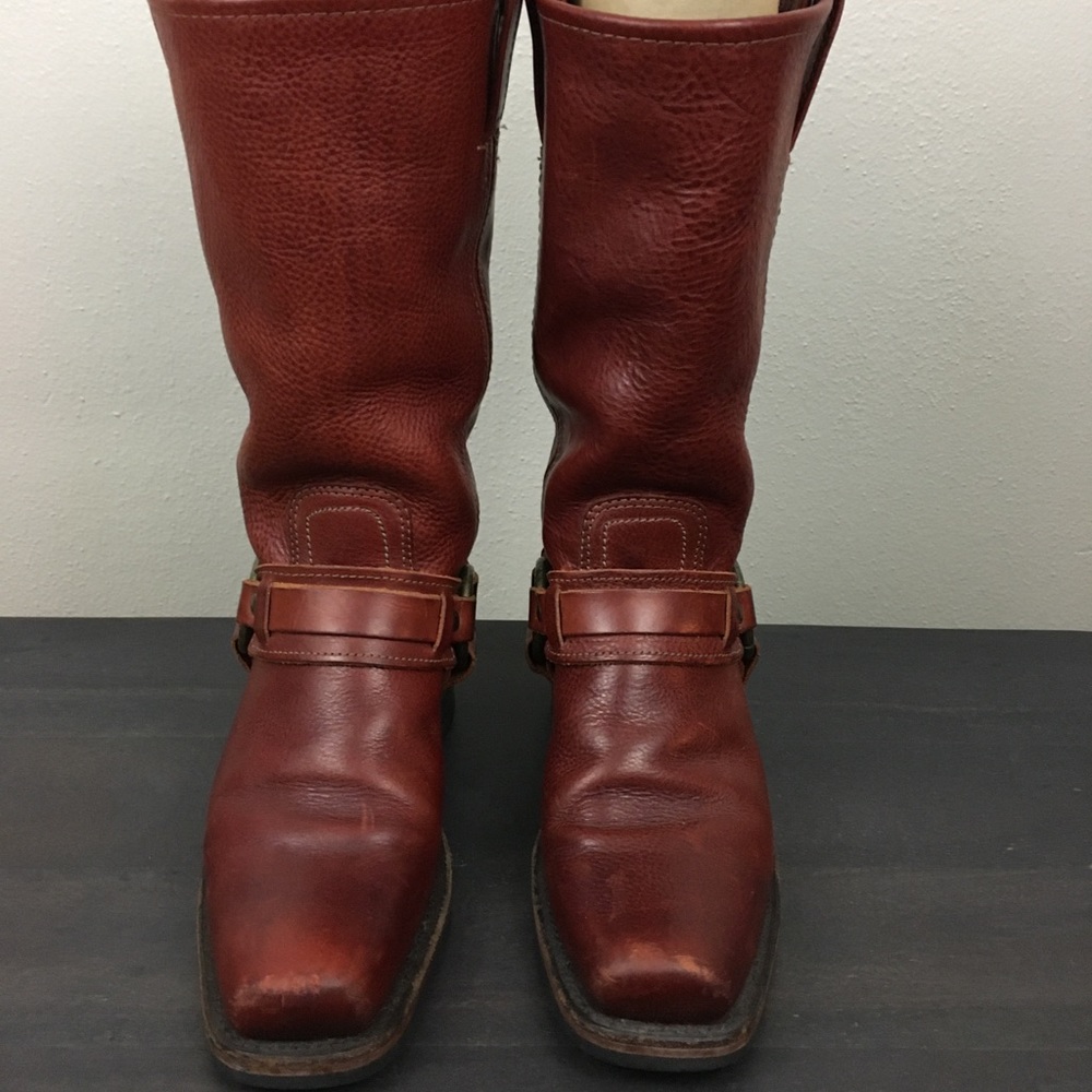 FRYE Boots size 6 Belted Harness Motorcycle Style